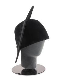 Two Pierre Cardin Black Felt Hats, 1960-70s