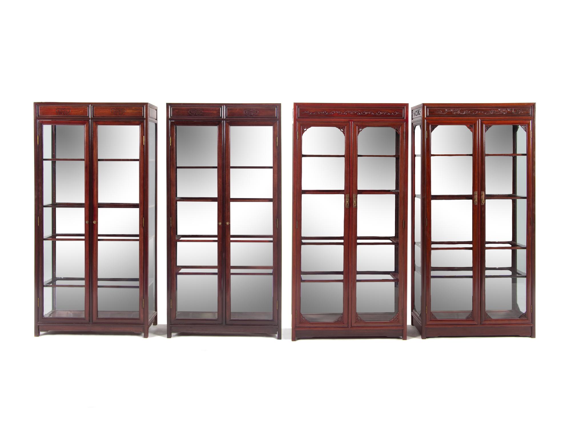 16 Chinese Hardwood Displaying Cabinets