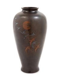 A Japanese Bronze Vase