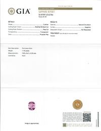 PURPLISH PINK SAPPHIRE AND DIAMOND RING