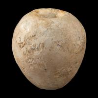 An Egyptian Limestone Mace Head