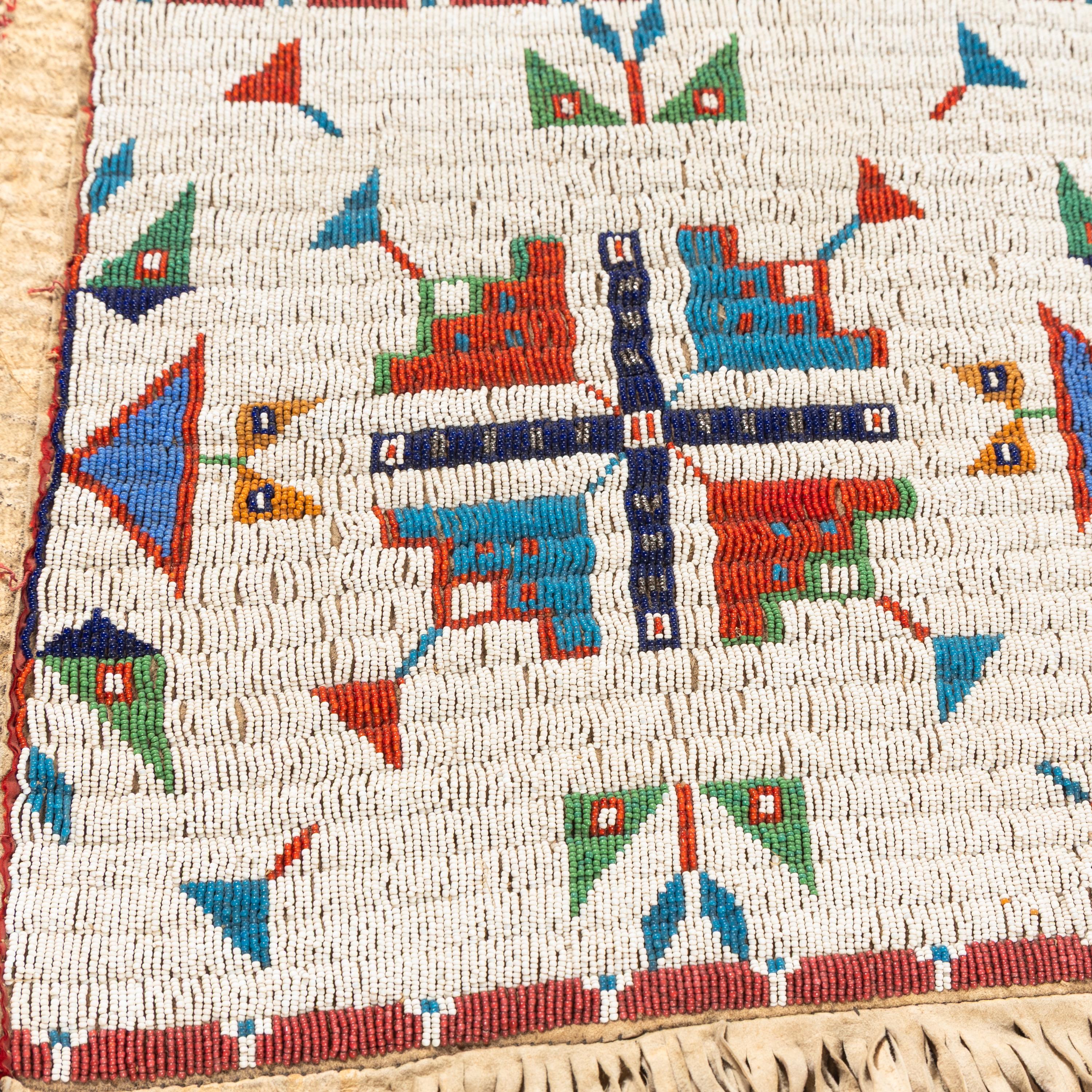 Sioux Beaded Hide Saddle Drapes