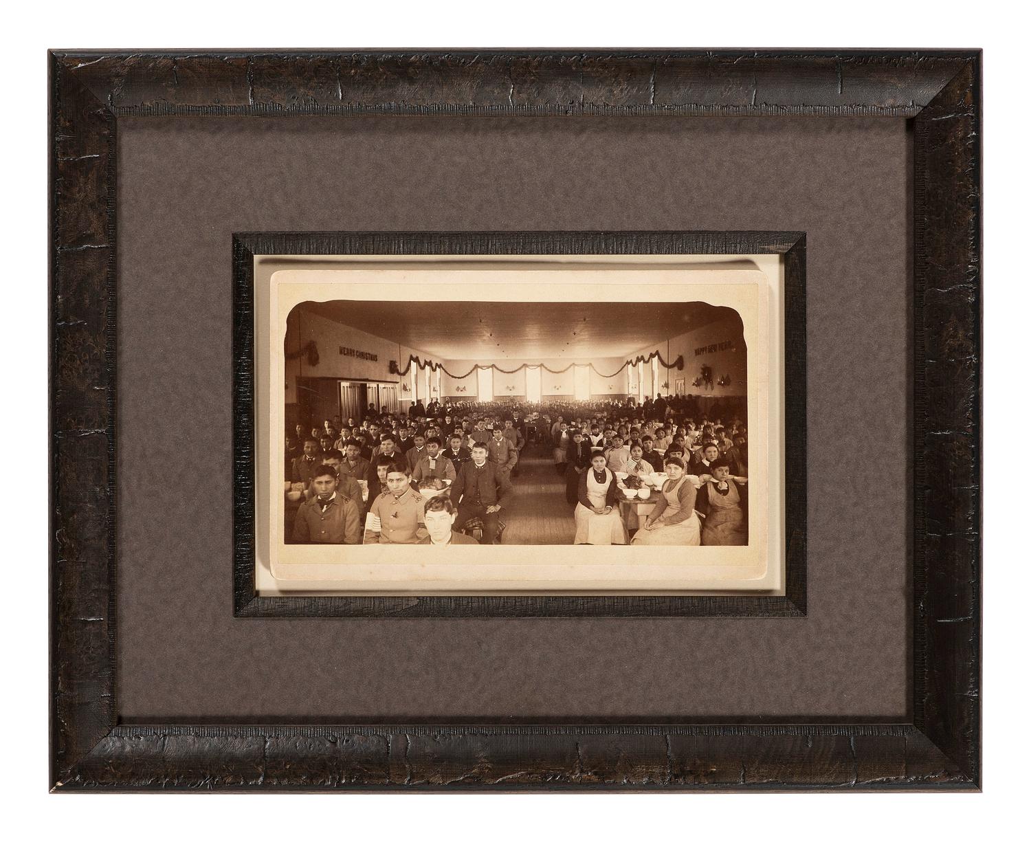 [CHOATE, John N. (1848-1902), photographer]. 3 photographs featuring Carlisle Indian School locations and events incl. Christmas party. [Carlisle, PA], n.d.