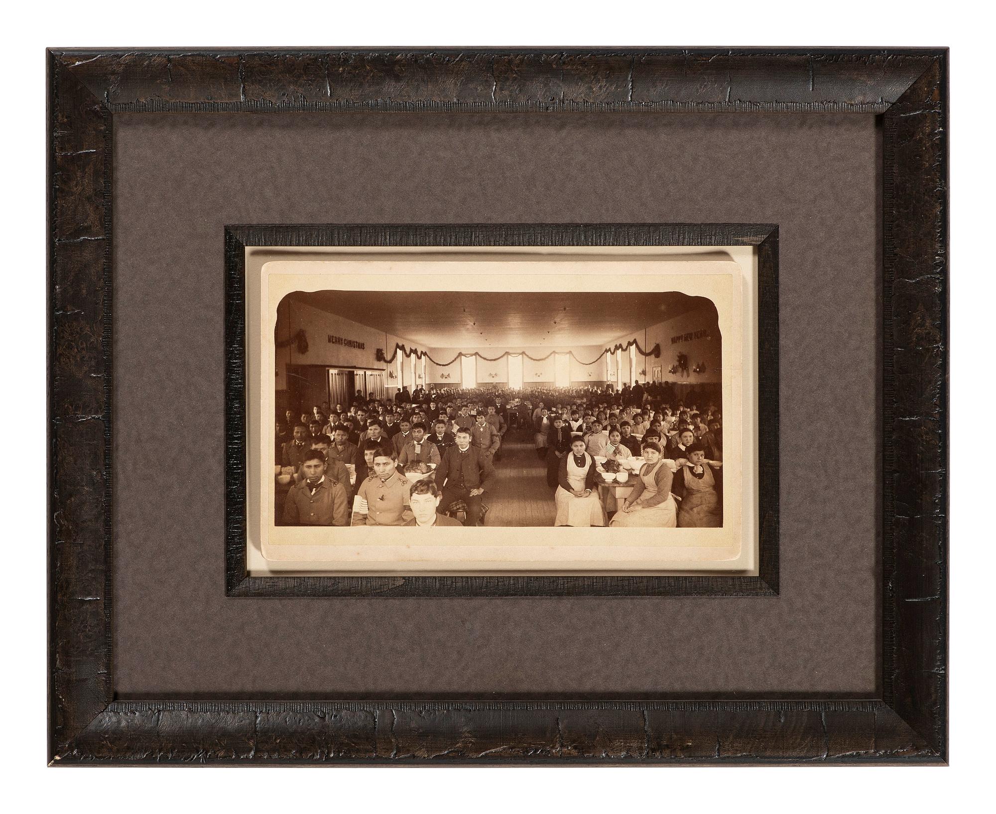 [CHOATE, John N. (1848-1902), photographer]. 3 photographs featuring Carlisle Indian School locations and events incl. Christmas party. [Carlisle, PA], n.d.