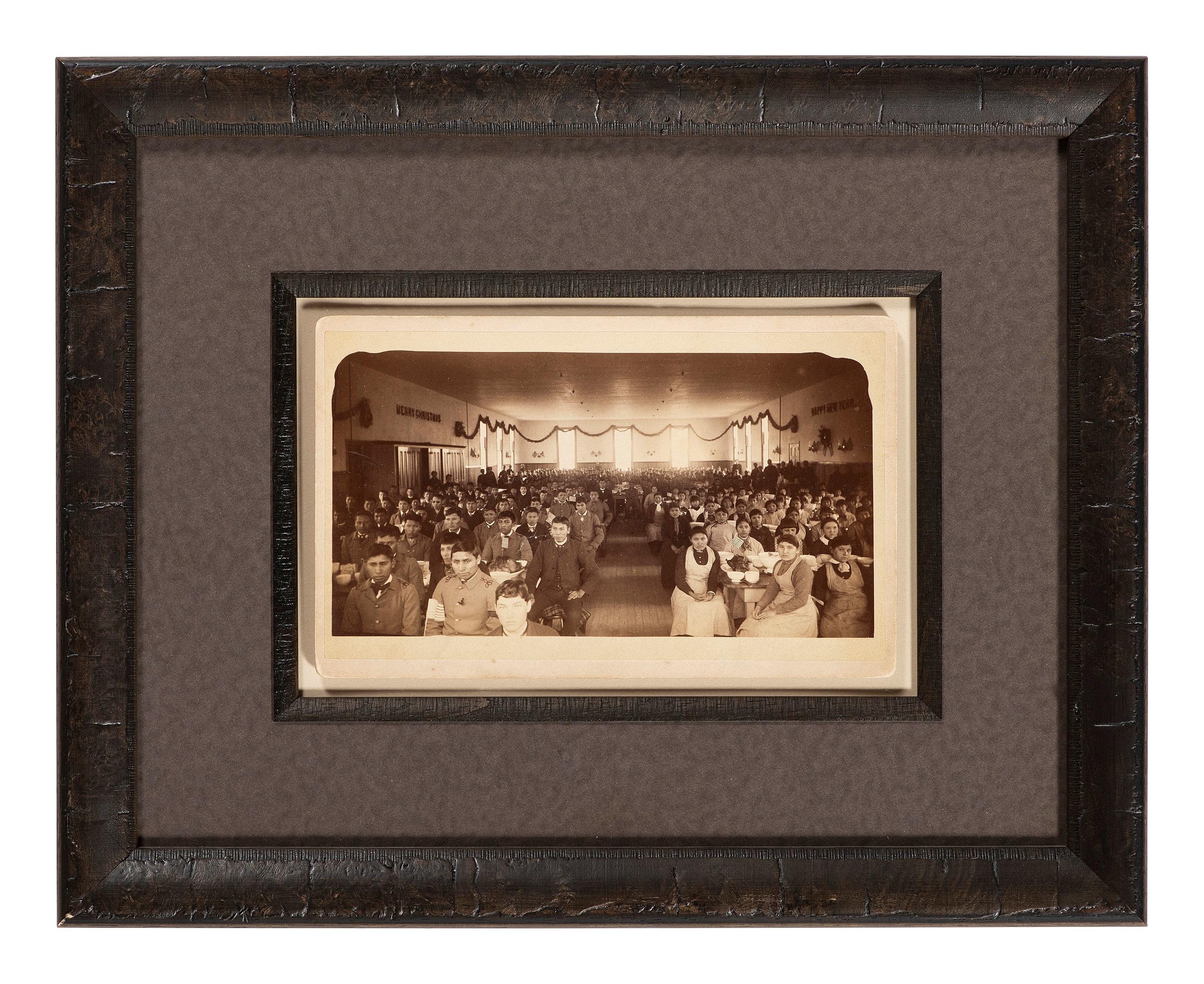 [CHOATE, John N. (1848-1902), photographer]. 3 photographs featuring Carlisle Indian School locations and events incl. Christmas party. [Carlisle, PA], n.d.