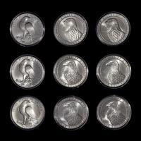 * A Group of Three United States 1983-P,S,D Los Angeles Summer Olympiad Silver Dollar Set