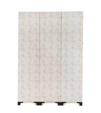 A Set of Three Jean Zuber et Cie Les Vues d'Amérique du Nord Wallpaper Panels Mounted to a Three-Panel Floor Screen