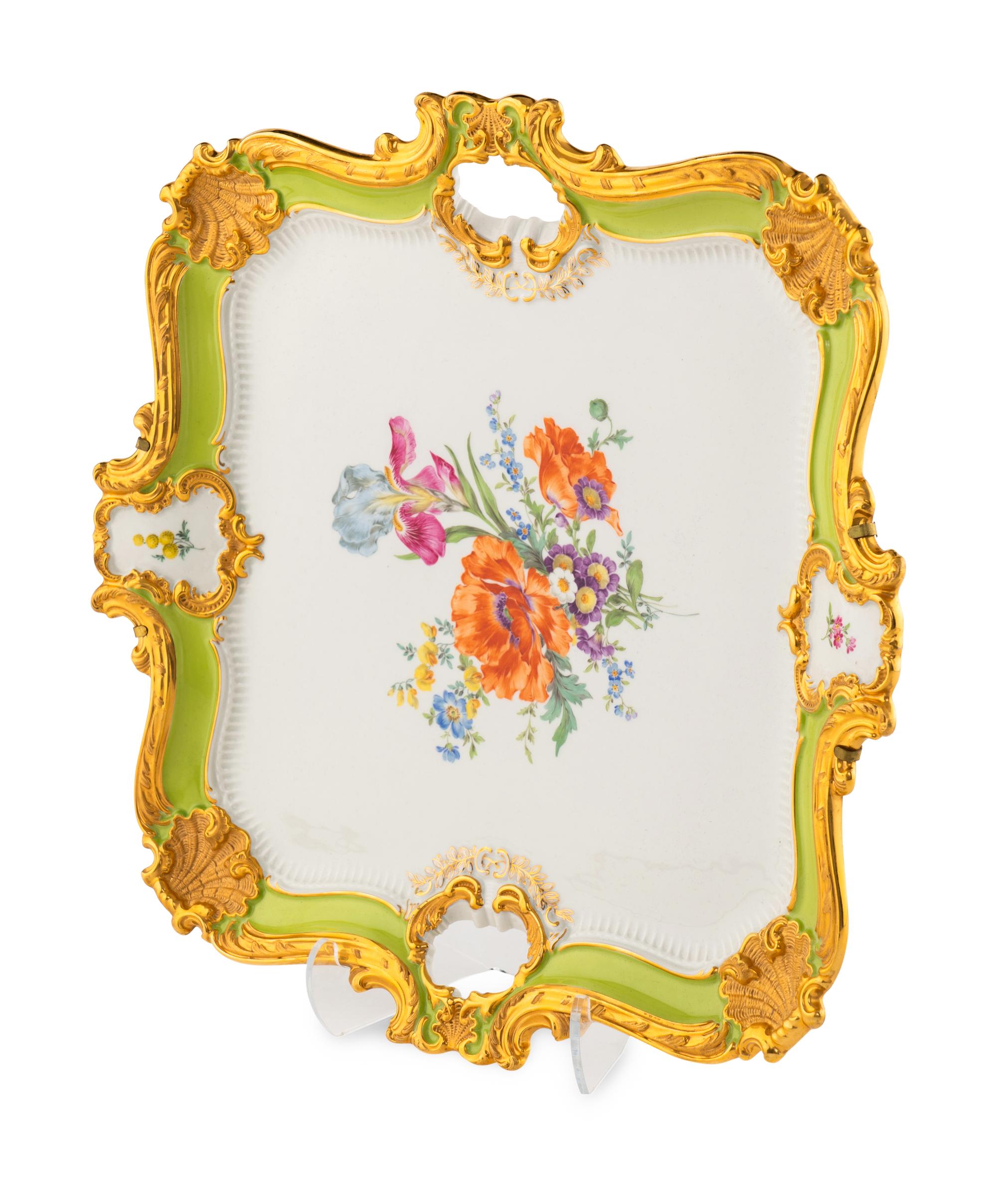 A Meissen Porcelain Tray