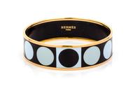 An Hermes Enamel Bangle Bracelet, Size 70.