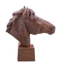 A Pair of French Cast Iron Horse Heads