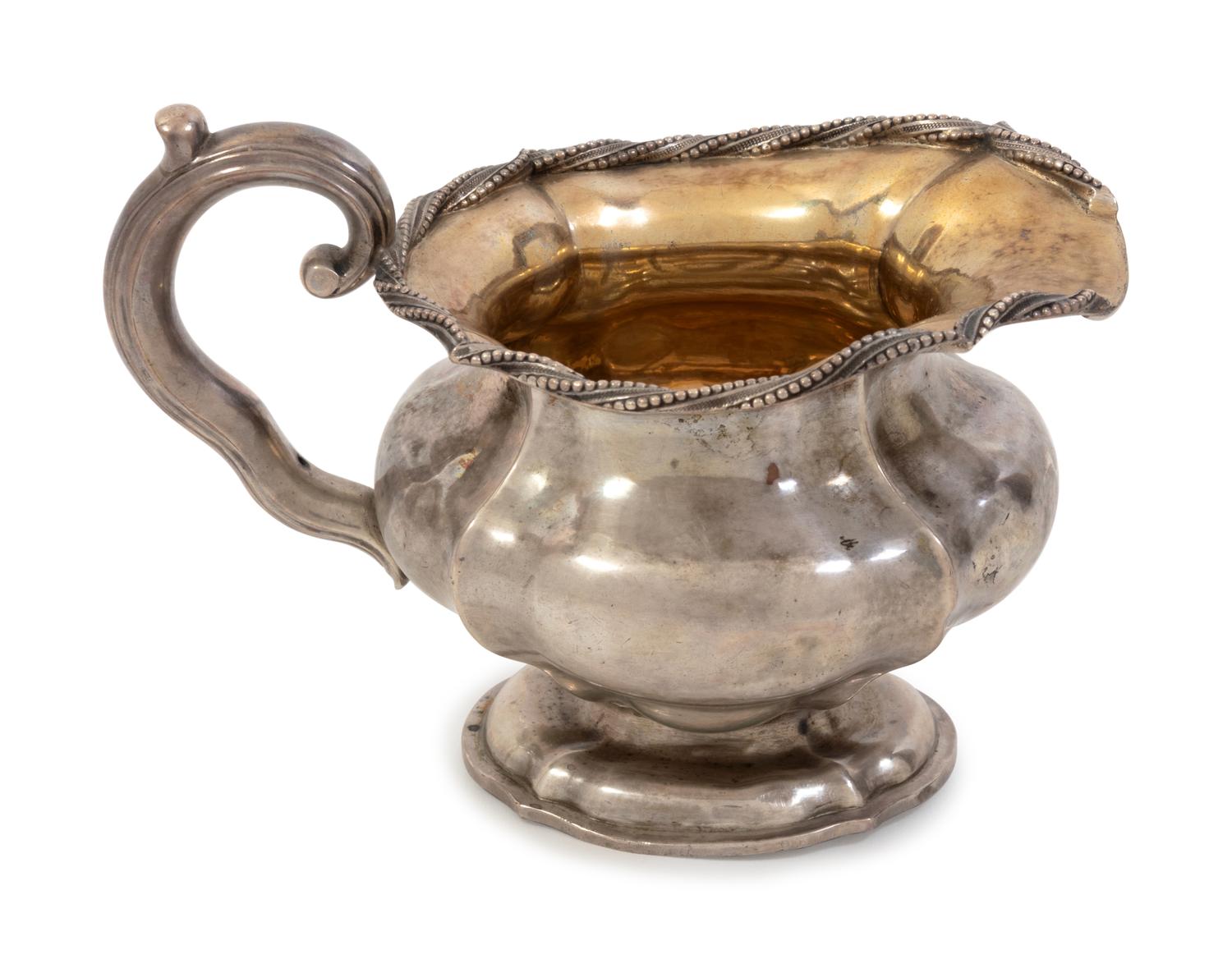 A Russian Silver Creamer