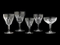 A Val St. Lambert Partial Stemware Service