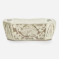 A Chinese Cizhou carved-slip decorated pottery pillow Northern Song Dynasty