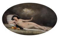 Danae Reclining with Oranges , 1873