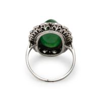 JADE AND DIAMOND RING