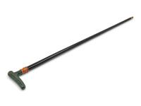 An Enamel and Nephrite-Handled Ebonized Walking Stick