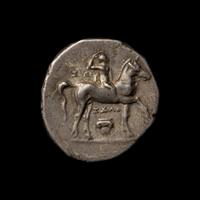 [ANCIENTS] CALABRIA. Tarentum (c. 281-272 BC). Ar Stater. (6.5 g, 20mm).