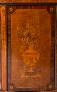 A George III Harewood and Marquetry Commode