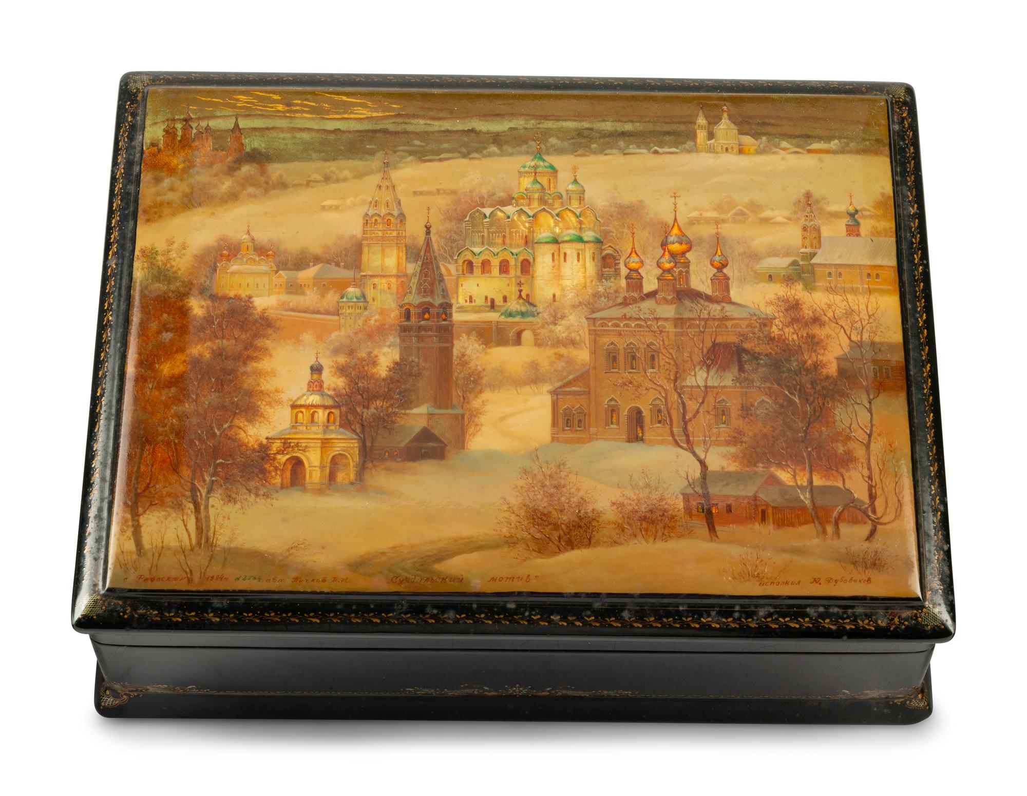 Three Russian Lacquer Boxes