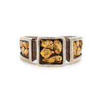 BICOLOR GOLD NUGGET RING