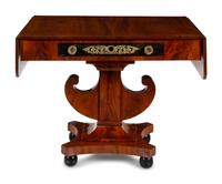 A Continental Gilt Metal Mounted Mahogany Table