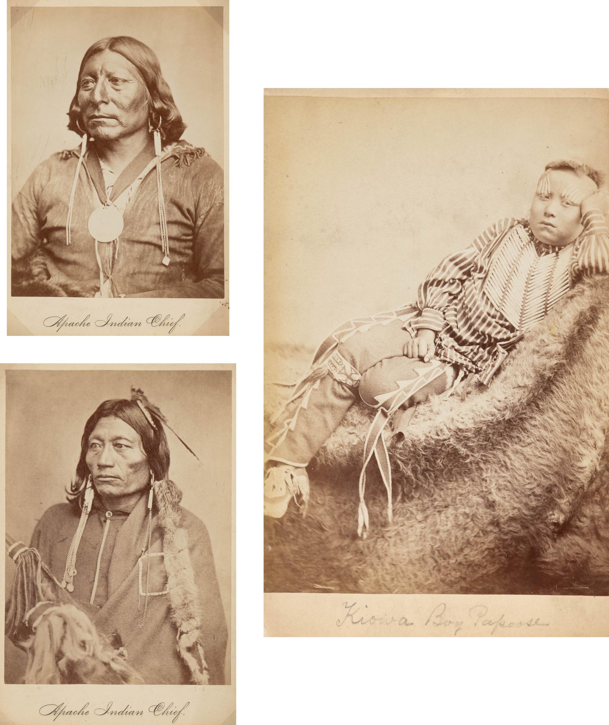 William S. Soule (American, 1836-1908) — Kiowa Apache Subjects, Including Identified Chiefs