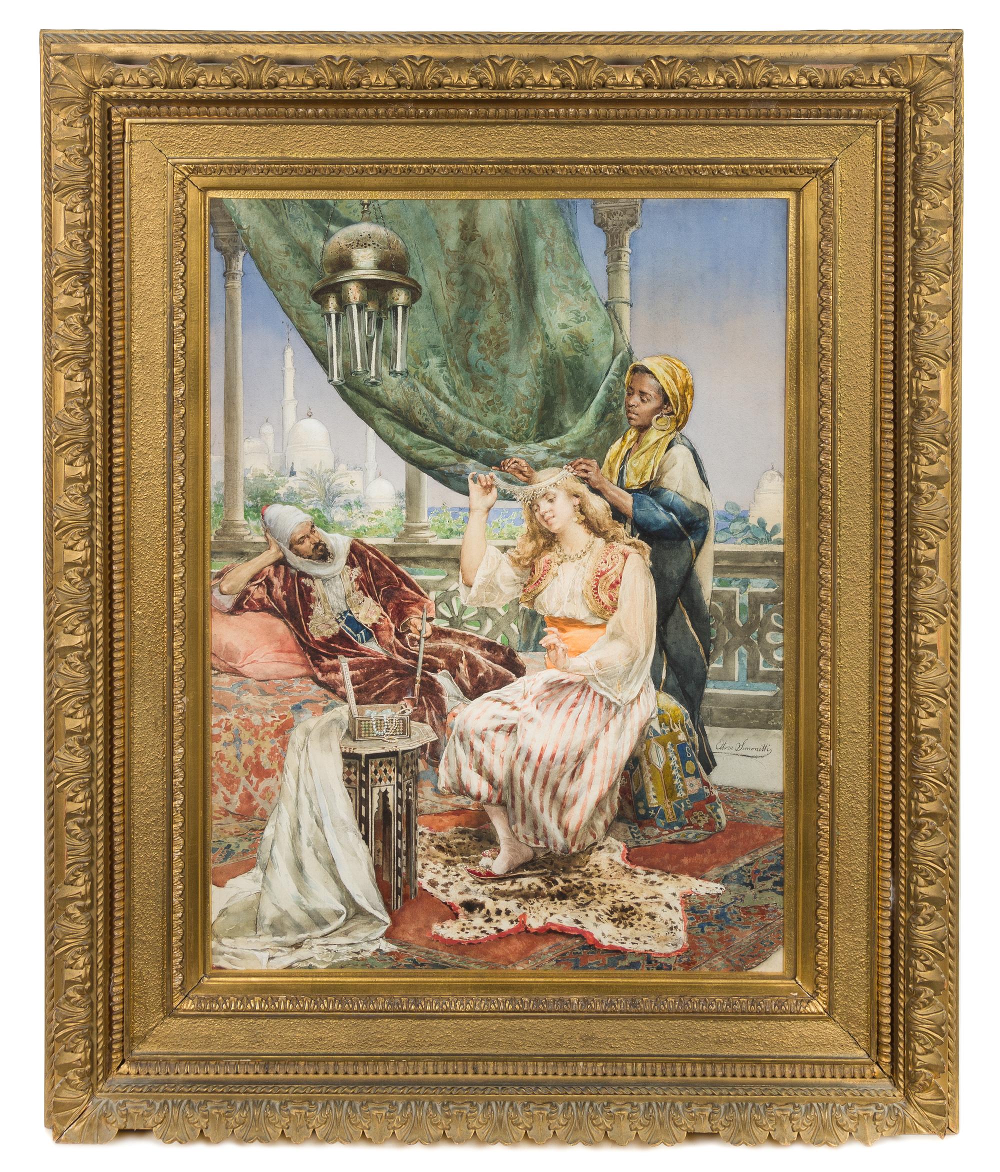 Ettore Simonetti, (Italian, 1857-1909), Servant and Mistress
