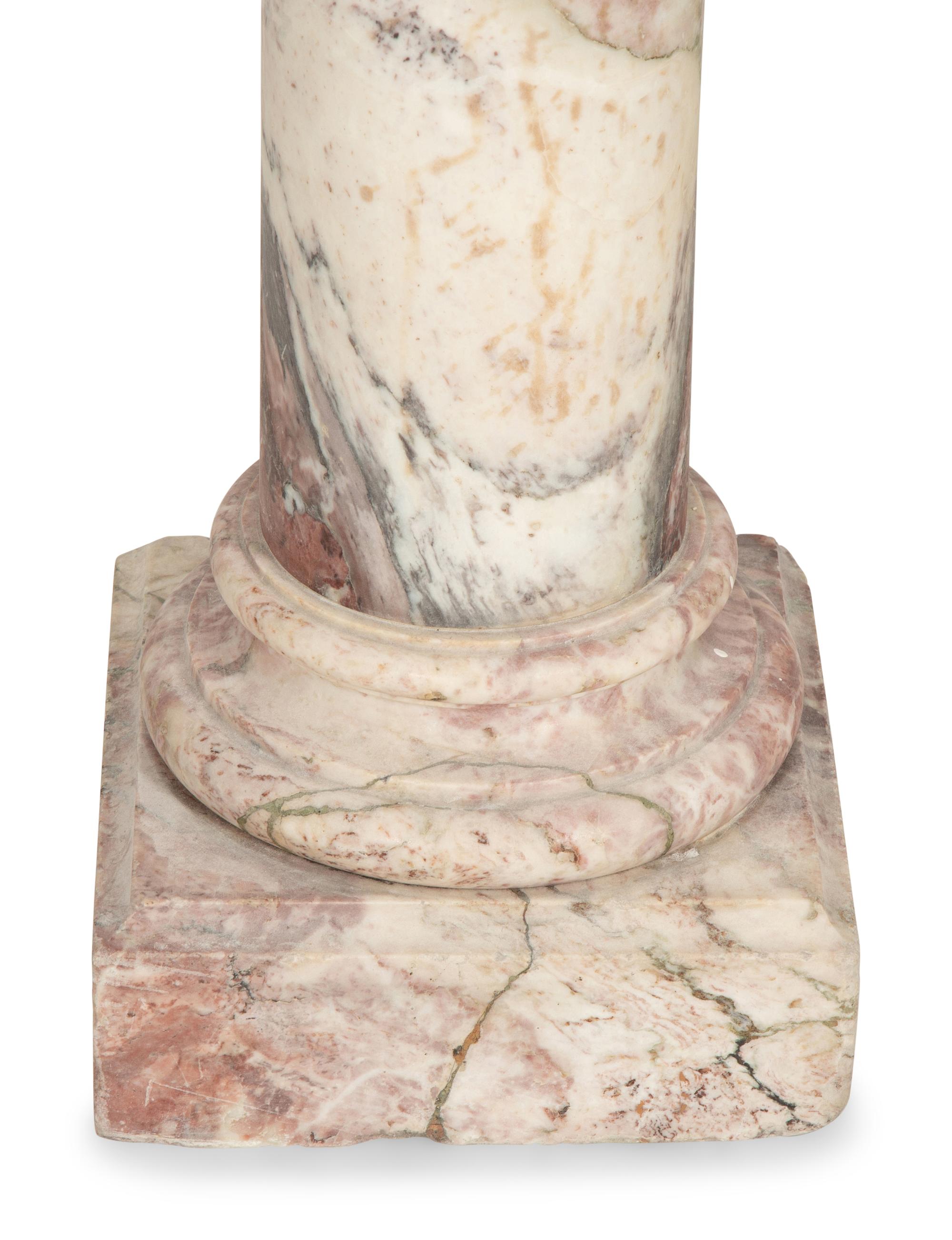 A Continental Variegated Marble Pedestal