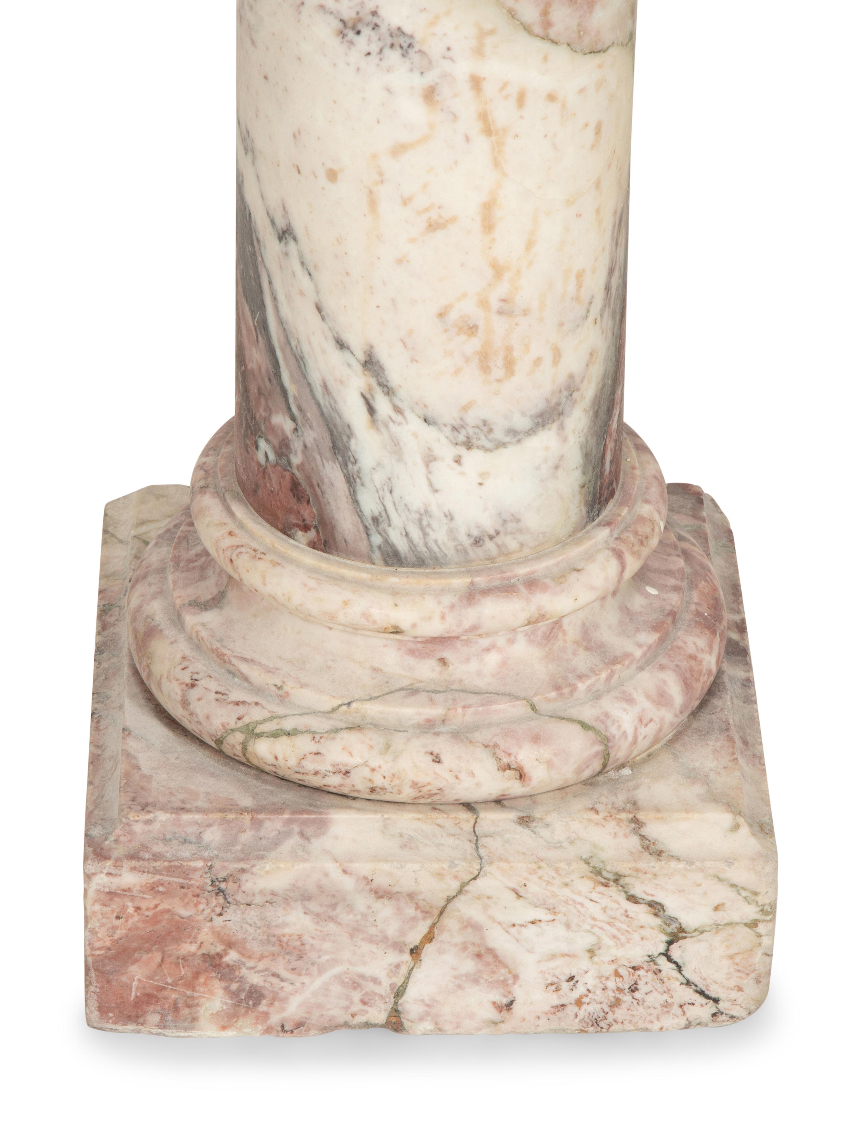 A Continental Variegated Marble Pedestal