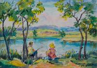 Francesco J. Spicuzza, (Wisconsin, 1883-1962), Fishing