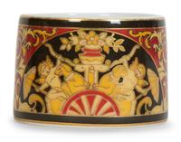 Nine Versace Medusa Red Porcelain Napkin Rings