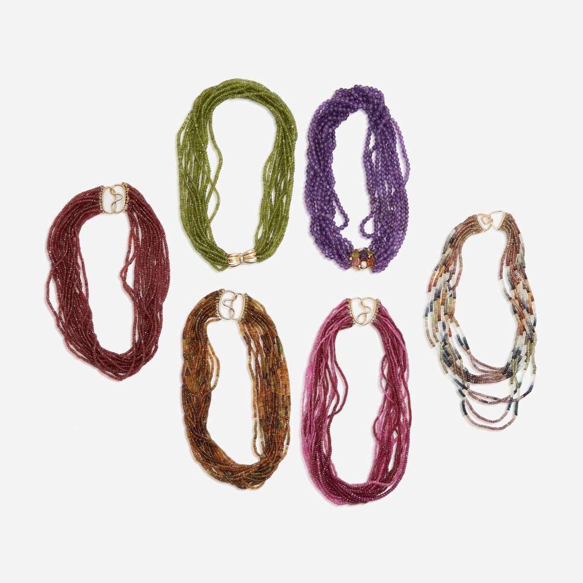 A Collection of Torsade Necklaces