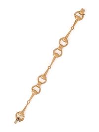 YELLOW GOLD HORSE BIT BRACELET
