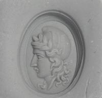 A Neoclassical Gold and Bloodstone Finger Ring with a Female Portrait Head Wearing a Phrygian Cap (Symbol of Liberty)
