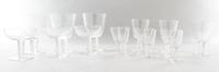 A Set of Steuben Stemware Height of first 5 3/4 inches. — 19TH/20TH CENTURY