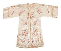 Four Chinese Cream Ground Embroidered Silk Ladies' Jackets