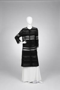 Ralph Rucci Wool Crepe and Net Banded Jacket, 2000-10s