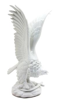 A Herend White Glazed Porcelain Eagle Height 13 inches. — 20TH CENTURY