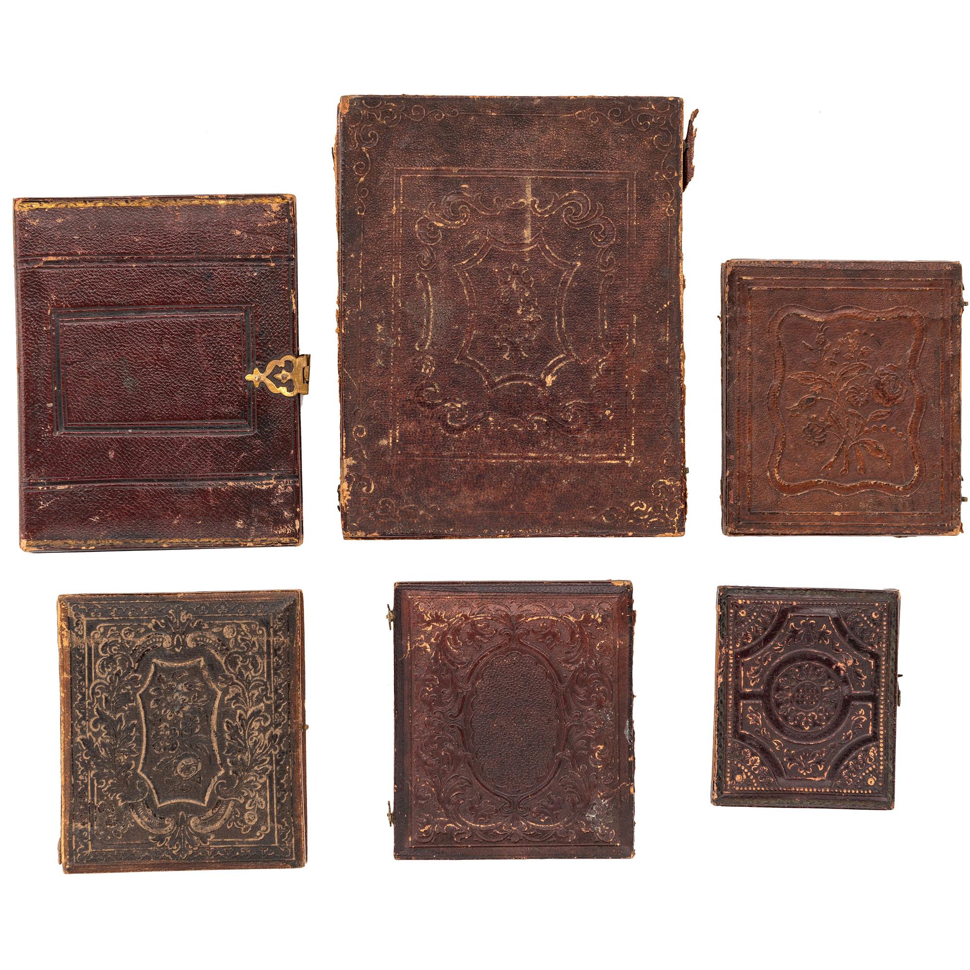 [EARLY PHOTOGRAPHY - PORTRAITURE]. A group of 10 cased images of men with notable facial hair, including: