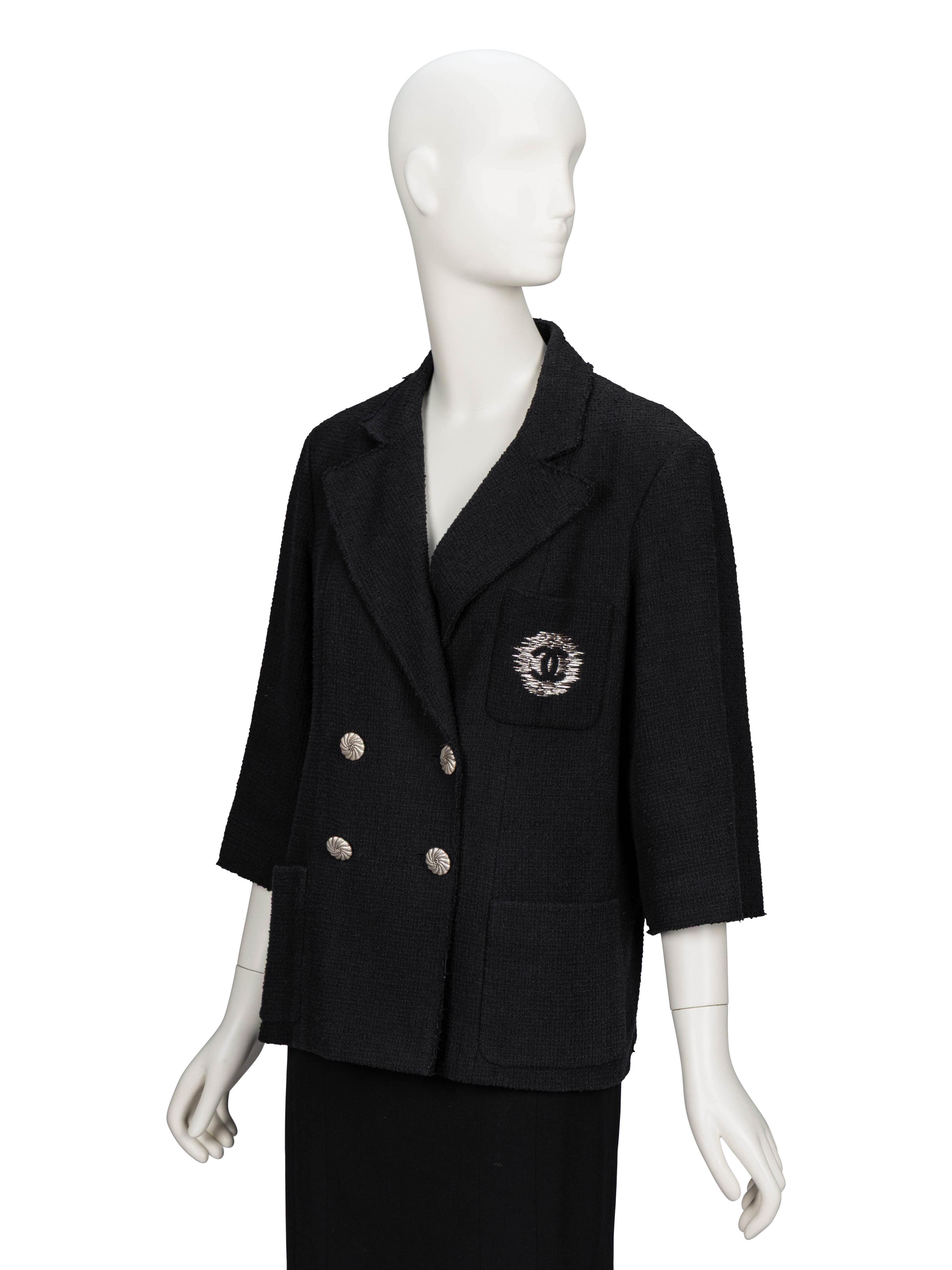 Chanel, Black Tweed Blazer