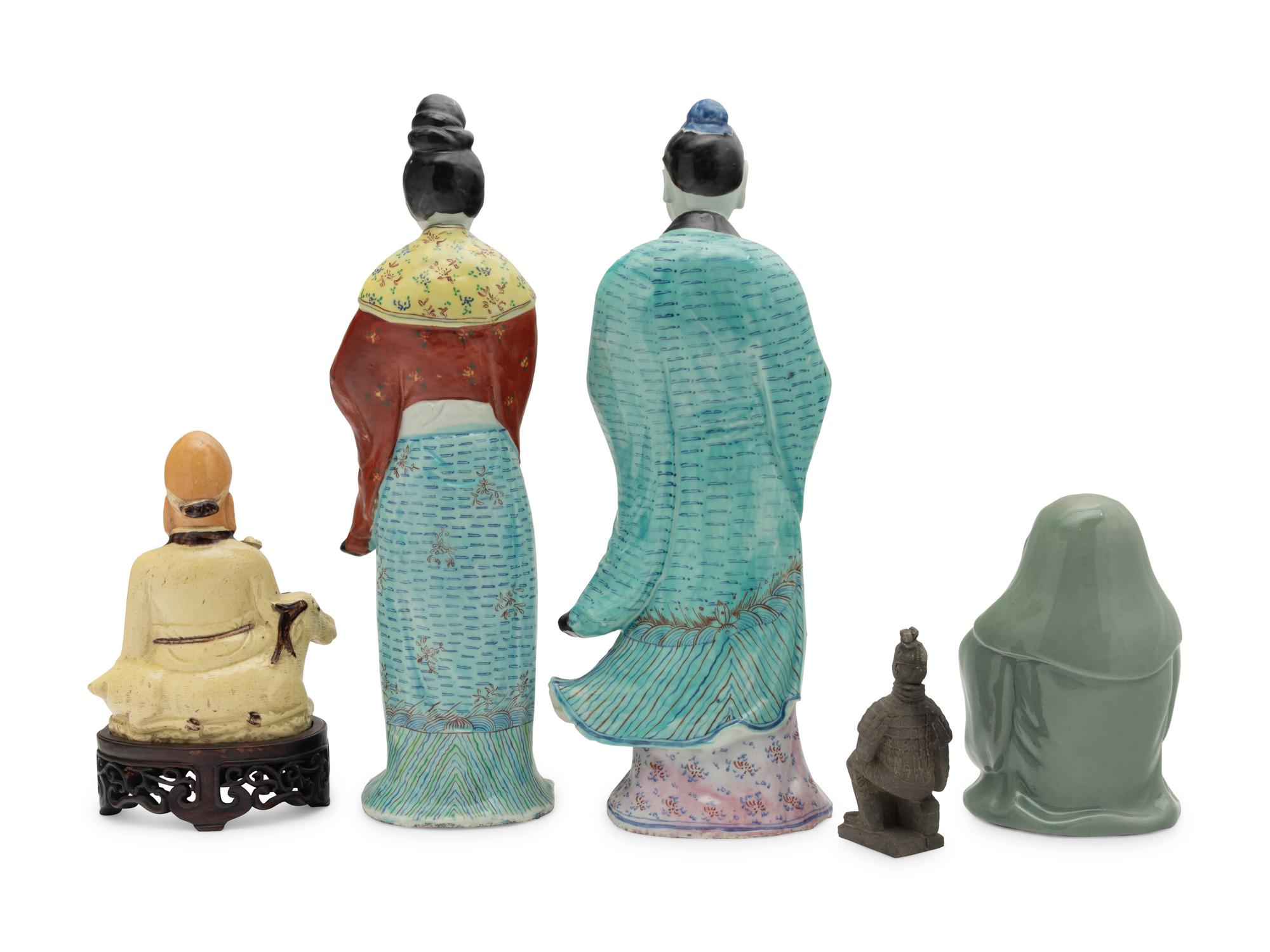 Five Chinese Porcelain Figures