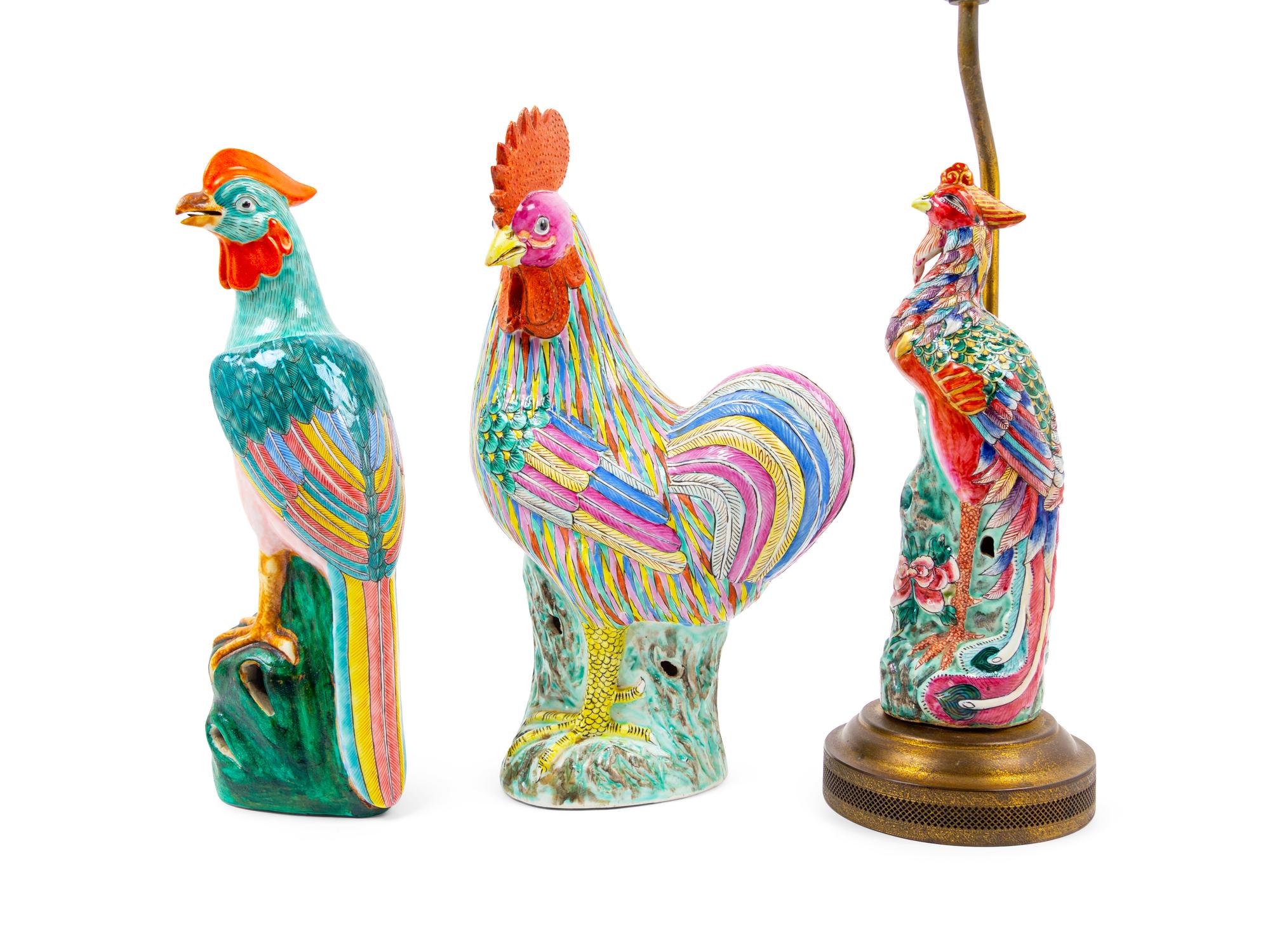 Five Chinese Export Porcelain Figures of Animals