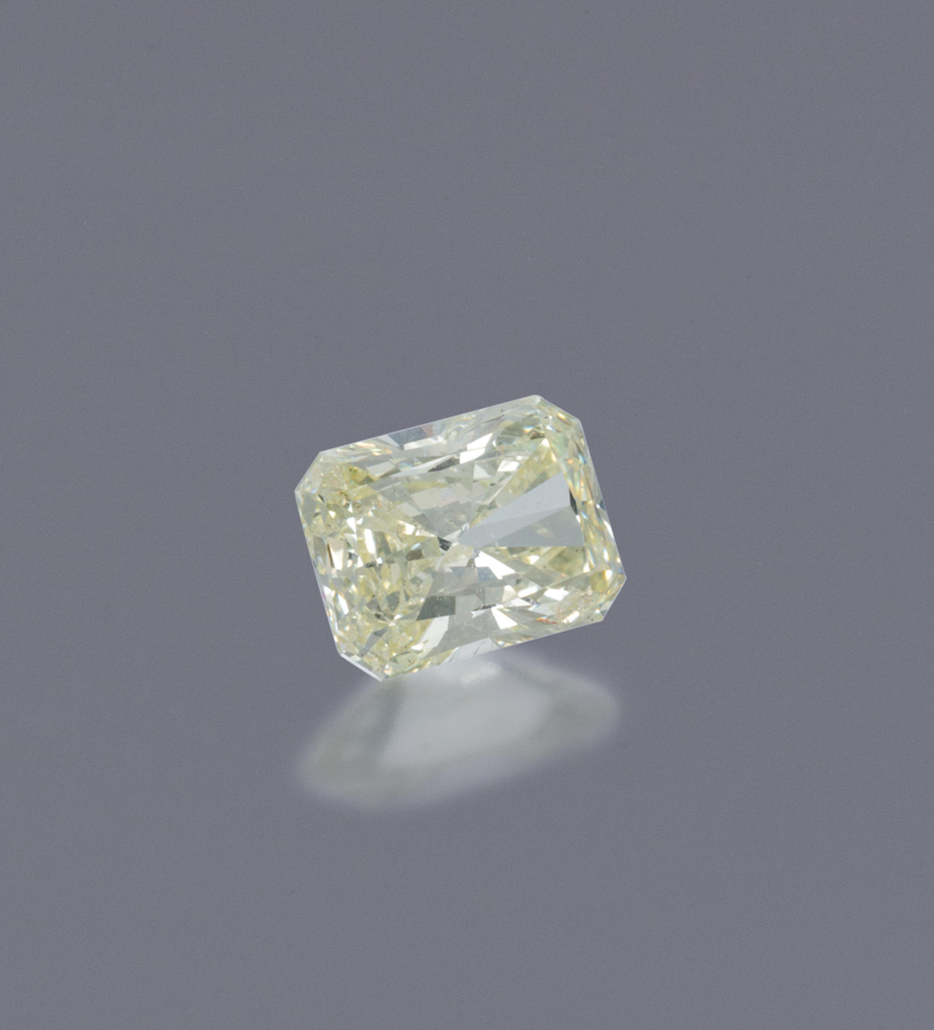 A 1.45 Carat Octagonal Step Cut Diamond,