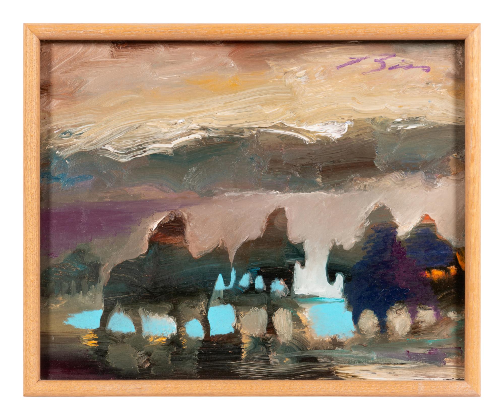 Riders in Purple and Blue
