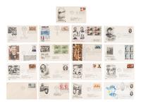 [AMERICANA]. Antebellum letters, First Day Covers, arrest warrant, rewards poster, and more.