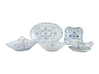 A Group of Royal Copenhagen and Porzellanfabrik Moschendorf Porcelain Tablewares