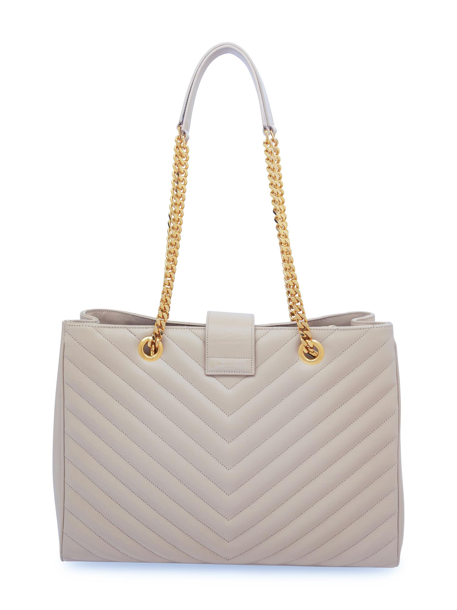 Saint Laurent Monogram Matelassé Shoulder Tote