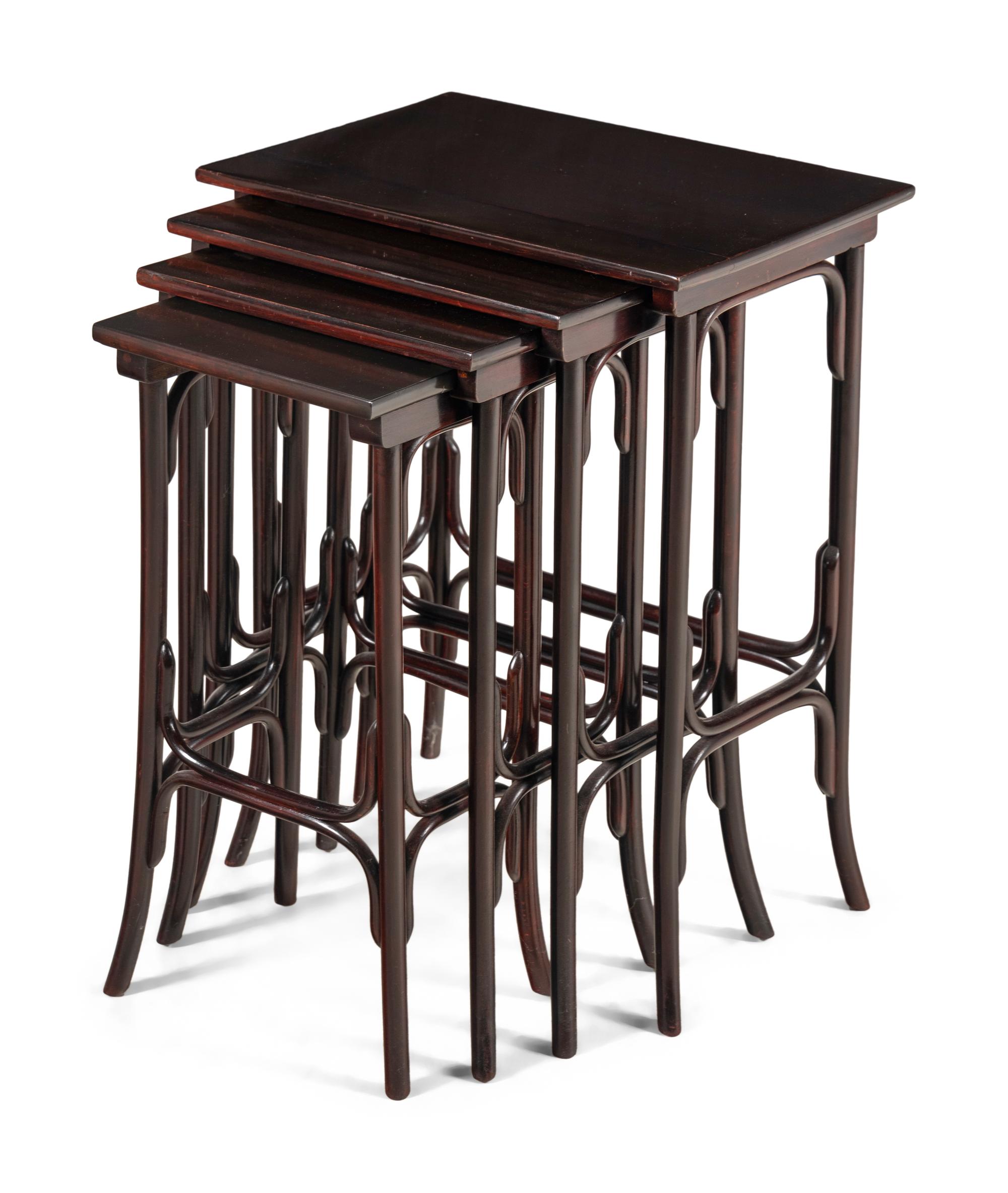 A Set of Four Thonet Nesting Tables