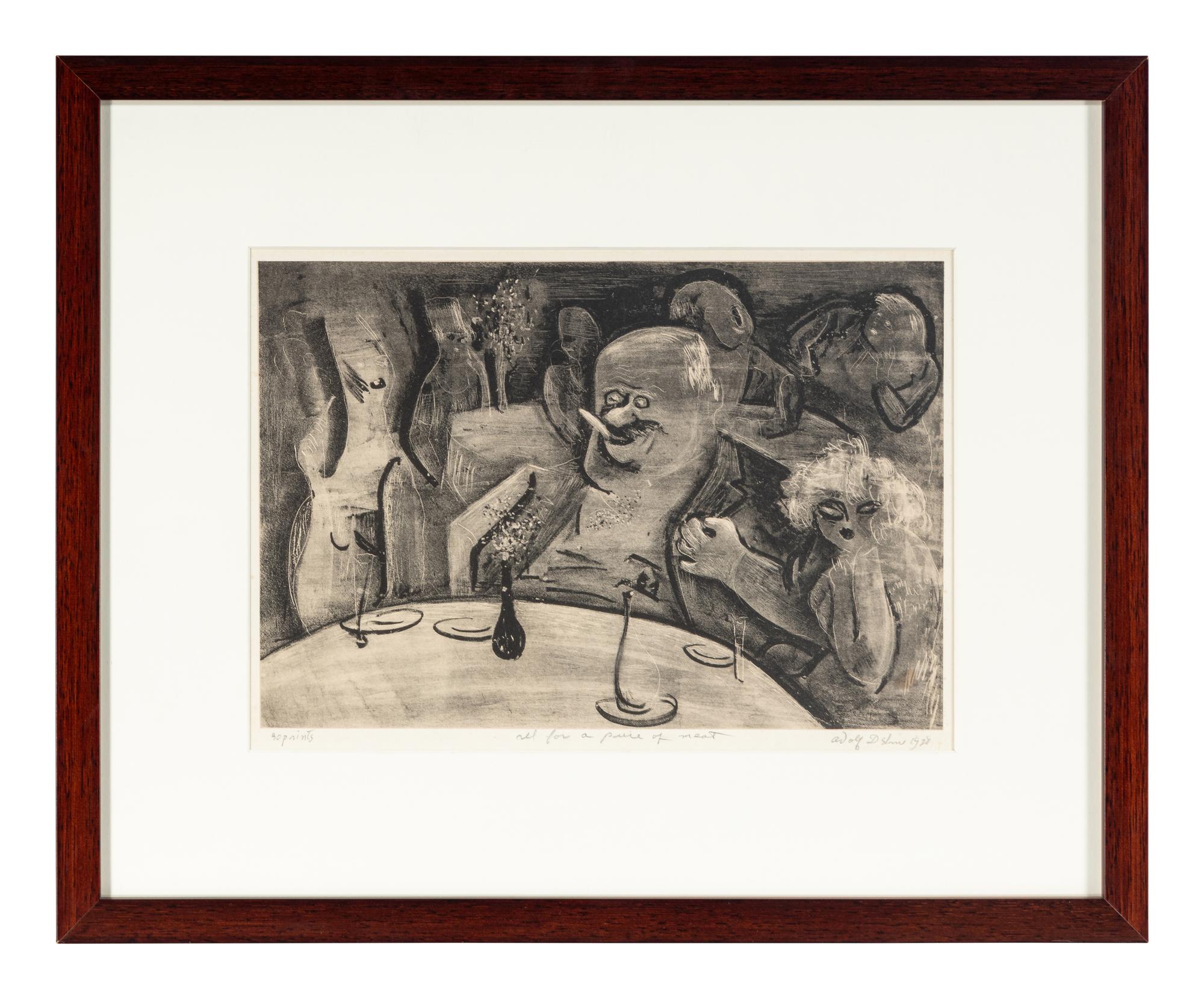 All for a Piece of Meat, 1928 and Naked Truth Pursued by Bare Facts, 1945 (two works)