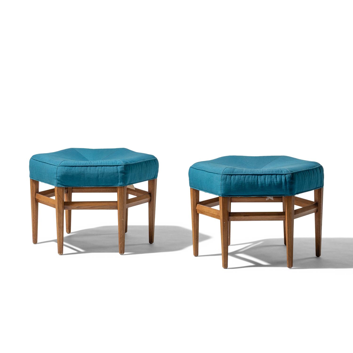 Pair of Hexagonal Stools Heritage, USA